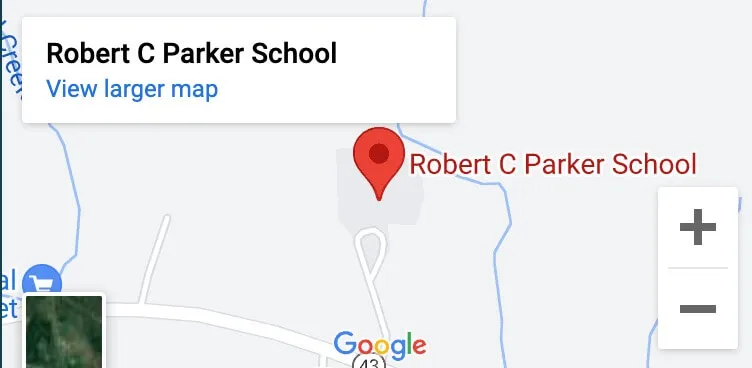 Robert C Parker School near Albany NY Map